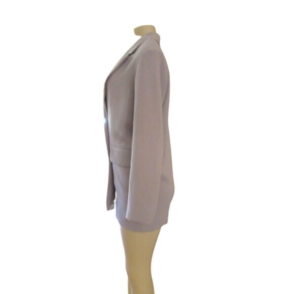 Aritzia Wilfred Cherrelle Double Breasted Blazer Gray Lavender Oversized XS - Picture 6 of 8